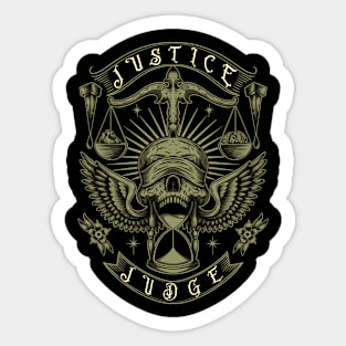 Justice Judge Sticker